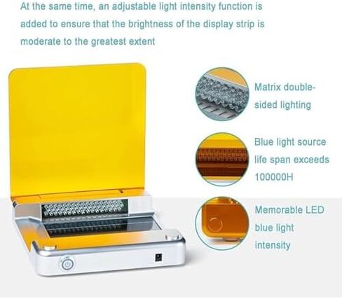 جهاز نقل الضوء الأزرق من Acivirdde مع مرشح كهرماني وشدة LED قابلة للتعديل للتصوير عالي الوضوح في التجارب المعملية. in Kuwait