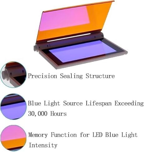 قاطع جل الضوء الأزرق من Acivirdde، جهاز نقل الضوء الأزرق LED، مصباح الضوء الأزرق LED المدمج، معدات المختبرات للتصوير الهلامي. in Kuwait