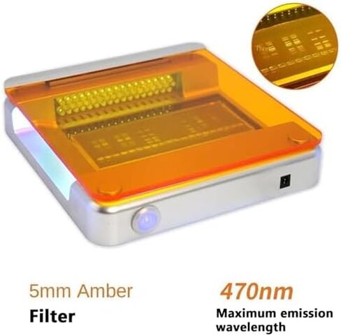 Acivirdde Blue Light Transilluminator، قاطع جل الضوء الأزرق، شدة LED قابلة للتعديل، يستخدم لتصور الرحلان الكهربائي الهلامي. in Kuwait