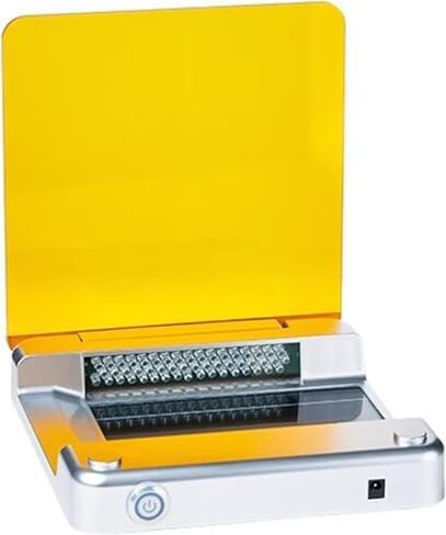 قاطع جل الضوء الأزرق من Acivirdde، جهاز نقل الضوء LED الأزرق مع مرشح كهرماني، شدة ضوء قابلة للتعديل، يستخدم لتصور الرحلان الكهربائي الهلامي. in Kuwait