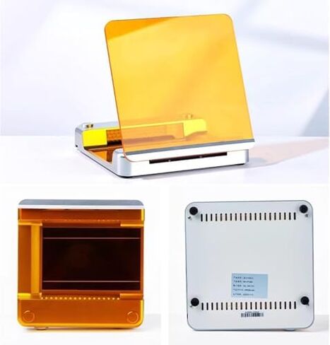 قاطع جل الضوء الأزرق من Acivirdde، جهاز نقل الضوء LED الأزرق مع مرشح كهرماني، شدة ضوء قابلة للتعديل، يستخدم لتصور الرحلان الكهربائي الهلامي. in Kuwait