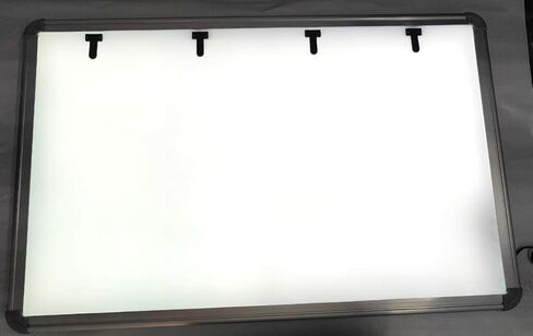 صندوق عرض ممتاز للأشعة السينية، مصباح LED مزدوج مع حساس تنشيط الفيلم التلقائي ووحدة تحكم في السطوع المتغير، (الحجم 28 × 17 بوصة)، أبيض، (عبوة من قطعتين) in Kuwait