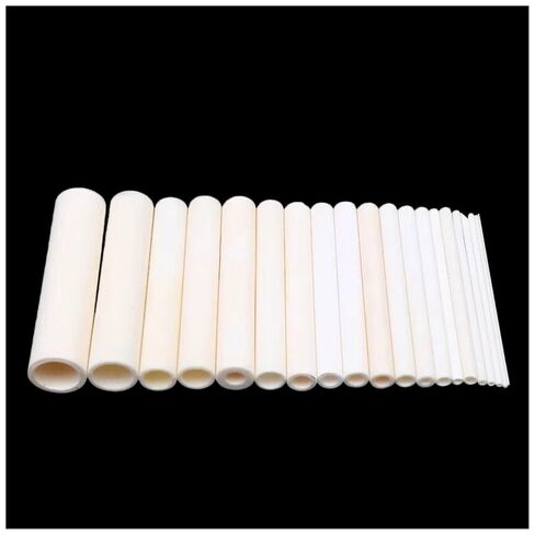 1PC 99% Alumina Ceramic Tube 100MM Multiple Sizes 1700℃ Heat/Wear/Corrosion Resistant Insulating 100MM ID6mm*OD8mm in Saudi Arabia