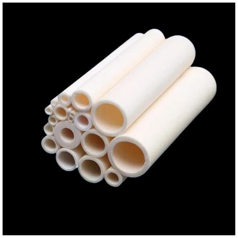 1PC 99% Alumina Ceramic Tube 100MM Multiple Sizes 1700℃ Heat/Wear/Corrosion Resistant Insulating 100MM ID6mm*OD8mm in Saudi Arabia