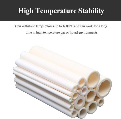 Alumina Ceramic Tube Inner Diameter 3Mm, Outer Diameter 5-8Mm, Length 100Mm Suitable for Industrial Equipment And Scientific Use,5×3×100mm(5x3x100mm) in Saudi Arabia