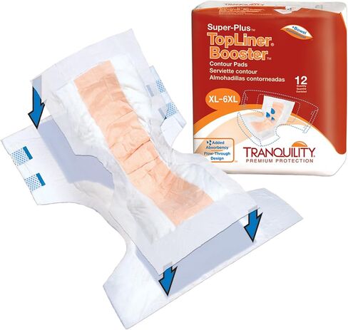 Tranquility Topliner® يمكن التخلص من وسادات محيط الامتصاص القابلة للتصرف لسلس الأمعاء - فائقة الزائد (32 "× 14") - 48 CT in Saudi Arabia