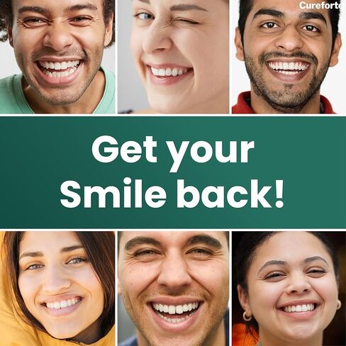 Cureforte Zinc Oxide Eugenol Dental Cement Kit – Professional Temporary Crown & Bridge Glue for Tooth Fillings | Self-Curing, Strong Bond, and Pulp-Soothing Formula | Easy-to-Use Dental Repair Kit in Kuwait