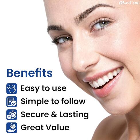 Zinc Oxide Eugenol Dental Cement Kit – Instant Tooth Repair, Cap, Crown & Bridge Filling | Ultra Strong & Pulp-Soothing Formula | Long Lasting - Easy Mix-and-Use Dental Adhesive for DIY, Home & Clinic in Kuwait