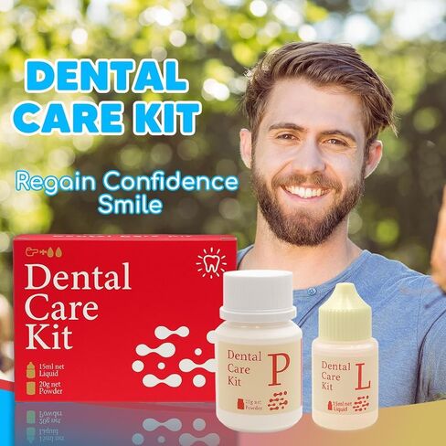 Dental Care Kit Zinc Oxide Eugenol Cement, Tooth Repair Kit for Crowns Filling, Temporary Teeth Fix for Confident Smile in Kuwait