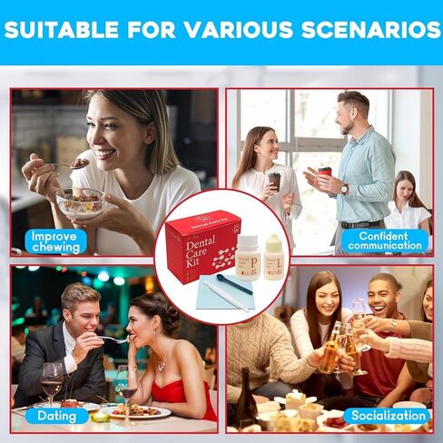 Dental Care Kit Zinc Oxide Eugenol Cement, Tooth Repair Kit for Crowns Filling, Temporary Teeth Fix for Confident Smile in Kuwait