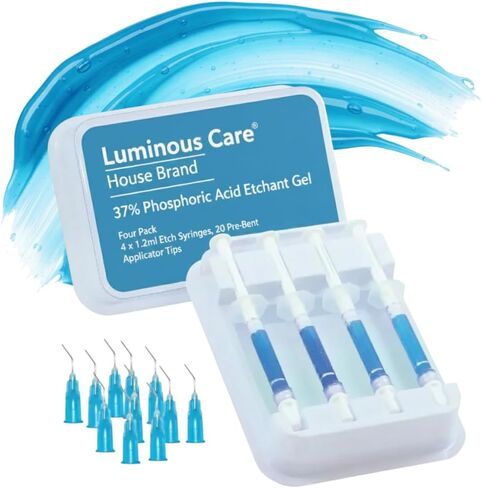 جل منقط للأسنان من العلامة التجارية Luminous Care House 37% حمض الفوسفوريك - مجموعة محاقن 1.2 مل (4 عبوات) in Kuwait