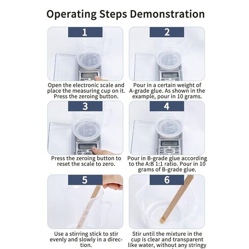 Epoxy Resin,A250ml B250ml Clear No-Bubble Glue | Casting Art Resin - for Adults Men Women Beginner Home Art Casting DIY in Kuwait