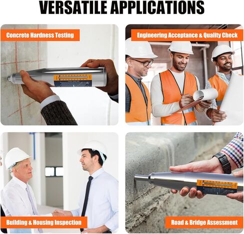 GOYOJO Concrete Rebound Hammer, 1450.38-8702.26 psi (10-60 MPa) Tool for Concrete Strength Testing and Construction Quality Inspection, High Accuracy Durable Hardness Tester with Carrying Case in Kuwait