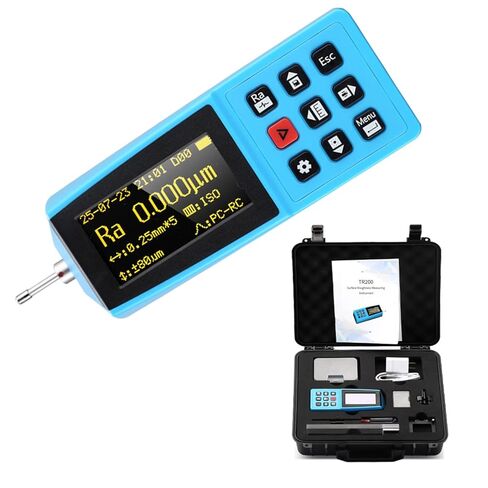TR200 Portable Surface Roughness Tester, High Precision Surface Roughness Gauges with 0.001μm Resolution, 20H Battery, Measures Ra Rz Rq Rt RSm | Digital Profilometer with DSP Chip & 100 Data Storage in Saudi Arabia