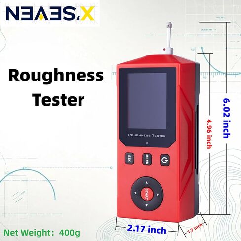 جهاز اختبار خشونة السطح المحمول، Ra/Rz/Rq/Rt، دقة 0.001 ميكرومتر، ISO، ANSI، DIN، JIS، تخزين البيانات والإخراج، كتلة المعايرة، NEAES'X S200 in Kuwait