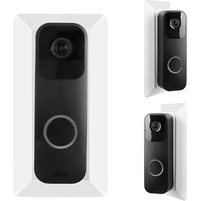 HOLACA Wall Plate with 35 Degree Left/Right Angled Wedge Mount for Blink Video Doorbell(2021-1st Gen)-[Hard ABS Material] (Black) in Kuwait