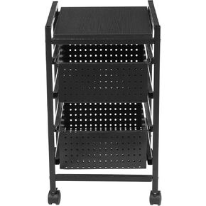 File Cart with Two Drawers and Locking Wheels for Office Organization and for Home Storage File Storage Cart in Saudi Arabia