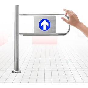 Automatic Swing Gate - Durable Stainless Steel Auto Closing Door, Safety Access Control for Pedestrian - Ideal for Stores, Yards, Warehouses - 80x100cm in Kuwait