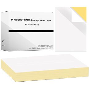 Box of 200 Double Postage Meter Tapes Compatible PB 612-9 Postage Tape Sheets 612-0, 612-7, 612-9 & 620-9 5 1/4 x 3 1/2 with Perf Postage Meter Tape 05204 Two Labels Per Sheet in Saudi Arabia