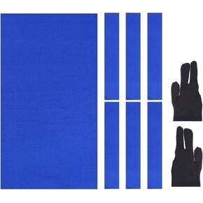 Billiard Cloth Pool Table Felt with Cloth Strips and Gloves Fit for Home Clubs Bars Indoor Sports Games in Kuwait