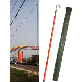 High-Voltage Measuring Rods - Adjustable Non-Conductive Epoxy Resin Teles Height Measuring Stick for Linemen, Live Power Line Work, 1000cm/35.8ft Length in Kuwait