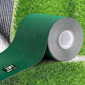 Single-Sided Artificial Grass Seam Tape 6 Inch Width x 192 Inch Long Self-Adhesive Seaming Turf Tape for Connecting Green Lawn Mat Rug, Bonding Fake Grass or Outdoor Carpets in Kuwait