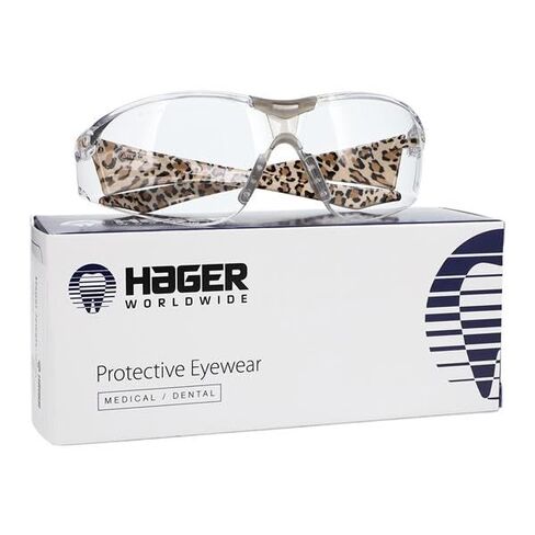 Hager 100931 Protective Dental Medical Eyewear Jewels Felines Wrap Around Frame in Kuwait