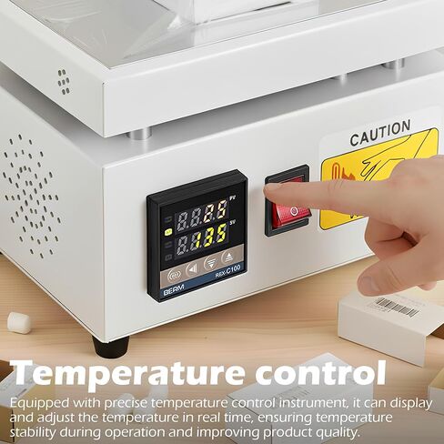 Cellophane Shrink Wrap Machine, Manual Cellophane Heat Sealer Sealing Machine for BOPP Film Heat Shrink Wrap Cigarette Cosmetics Perfume Gift Packaging, Anti-Scald (LS12x20) in Kuwait