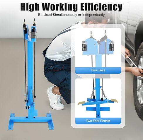 آلة تقليص ونقالة معدنية - 2 في 1 SS-18FD صفائح معدنية زرقاء - دواسة قدم تعمل لإصلاح هياكل السيارات، وإزالة انبعاجات السيارة، وتشكيل لوحة السقف - 18 جيجا in Kuwait