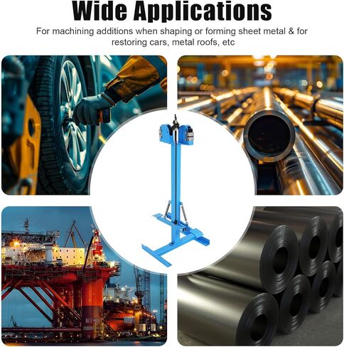 آلة تقليص ونقالة معدنية - 2 في 1 SS-18FD صفائح معدنية زرقاء - دواسة قدم تعمل لإصلاح هياكل السيارات، وإزالة انبعاجات السيارة، وتشكيل لوحة السقف - 18 جيجا in Kuwait
