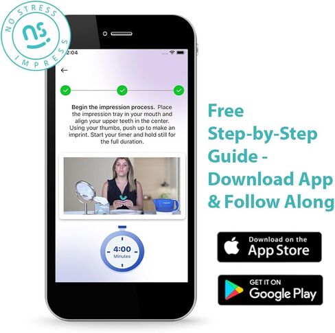 No Stress Impress™ Boil & Bite Dental Impression Kit – Easy at-Home Teeth Impression Trays in Kuwait