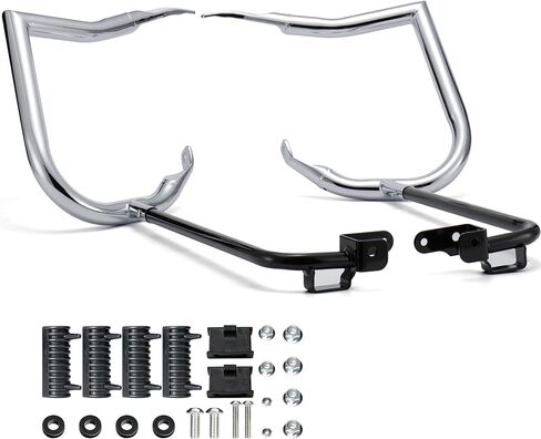 Mokitdora Touring الخلفية Bardlebag Bracket Bars 1.25 "متوافق مع 2014 Harley Street Road Electra Glide Road Flat ، Black in Saudi Arabia