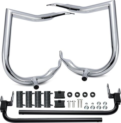 Mokitdora Touring الخلفية Bardlebag Bracket Bars 1.25 "متوافق مع 2014 Harley Street Road Electra Glide Road Flat ، Black in Saudi Arabia