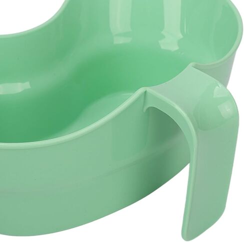 Green Emesis Basin with Handle - Kidney Shape Oral Care Spit Cup Vomit Bowls, Elderly Mouthwash Basin Tray Plastic Emesis Cup Sick Bows for Elderly Bedridden, 880cc in Kuwait
