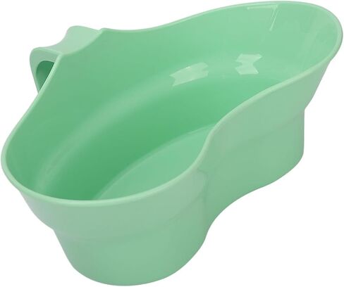 Green Emesis Basin with Handle - Kidney Shape Oral Care Spit Cup Vomit Bowls, Elderly Mouthwash Basin Tray Plastic Emesis Cup Sick Bows for Elderly Bedridden, 880cc in Kuwait