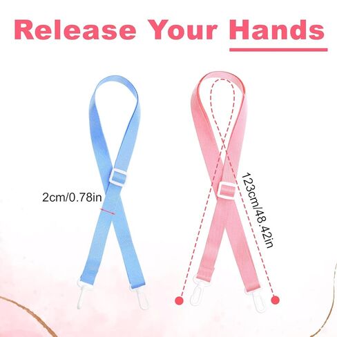 4Pcs Shower Lanyard with 2 Hooks for Mastectomy Drain Holder, Breast Cancer/Abdominal Debridement/Tummy Tuck Patients Surgical Drain Holder Breast Surgery After-Surgery Recovery Clips Accessories in Kuwait
