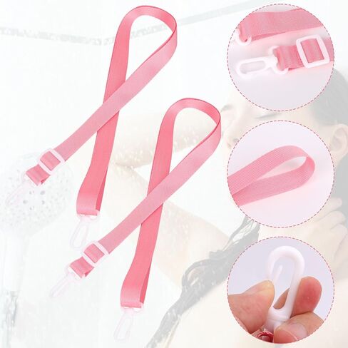 حبل استحمام من Goktvai مكون من قطعتين لحامل تصريف استئصال الثدي، حزام تصريف ما بعد استئصال الثدي يجب اقتناؤه للنساء، لوازم إدارة التعافي بعد الجراحة القابلة للتعديل للنساء (وردي) in Kuwait