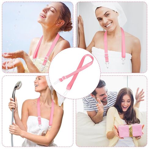 حبل استحمام من Goktvai مكون من قطعتين لحامل تصريف استئصال الثدي، حزام تصريف ما بعد استئصال الثدي يجب اقتناؤه للنساء، لوازم إدارة التعافي بعد الجراحة القابلة للتعديل للنساء (وردي) in Kuwait