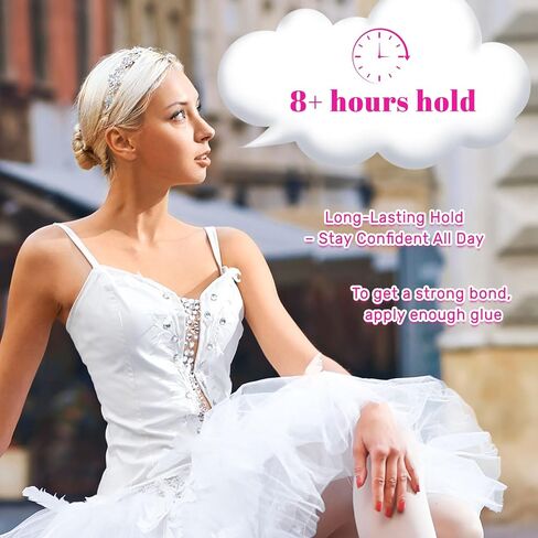 2 Pack Body Adhesive Roll On for Clothing & Skin,Strong Hold, Sweat Resistant, Easy Wash Off Body Glue for Clothes, Socks, Wigs, Costumes, Leotards, Bras – No Residue, Gentle Formula in Kuwait