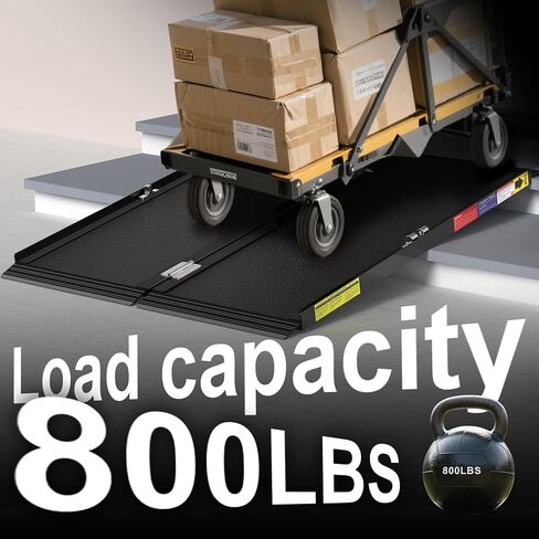 Support Way 3FT Portable Wheelchair Ramp with Quick-Lock, Black Seamless Non-Slip Aluminum Folding Handicap Ramp,Threshold Ramp for Doorways, Wheel Chair Ramp for Home Steps, Loading Dock Plates in Saudi Arabia