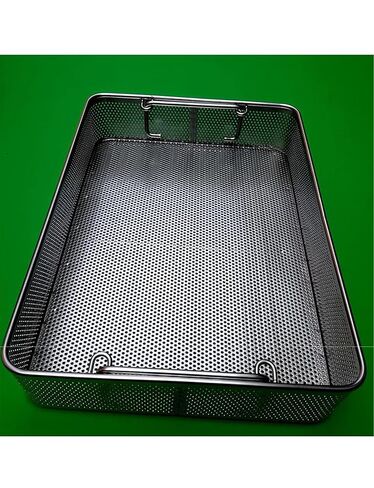 Stainless Steel Surgical Instrument Sterilization Basket, Medical Instrument Operating Basket, Medical Cleaning Basket, Instrument Sterilization Baskets(30x20cm/11.8x8in) in Saudi Arabia