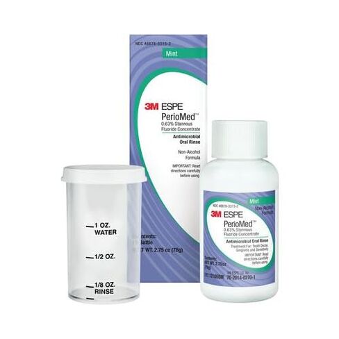 3M ESPE 12105SM PerioMed Stannous Dental Fluoride Rinse 0.63% 24/Pk 2.75 Oz in Kuwait