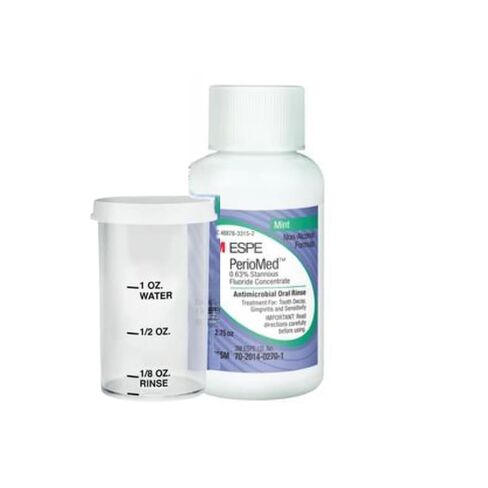 3M ESPE 12105SM PerioMed Stannous Dental Fluoride Rinse 0.63% 24/Pk 2.75 Oz in Kuwait