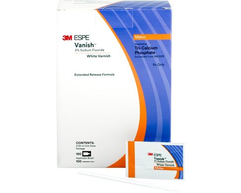 3M ESPE 12150L Vanish 5% Sodium Fluoride White Dental Varnish 100/Pk Melon in Kuwait