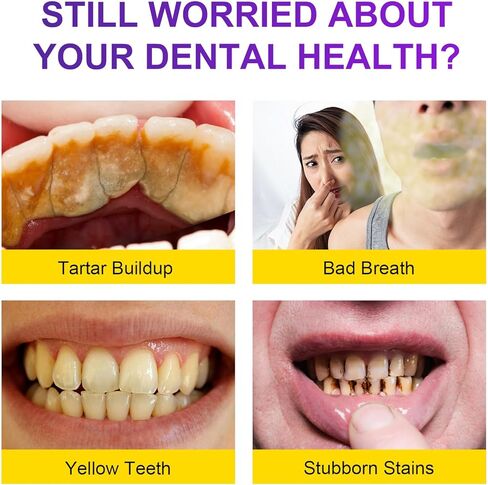 Teeth Whitening Powder - Teeth Whitening - Removes Stains - No Sensitivity - Toothpaste Power - Breath Freshener - for C1offee, Tea and Tobacco Stains 15g in Kuwait