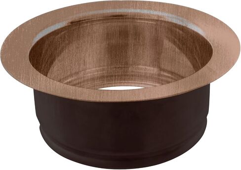 Westbrass A2165-11 4-1/4" OD Post Style Large Kitchen Basket Strainer with Waste Disposal Flange and Stopper Drain Set, Antique Copper in Saudi Arabia