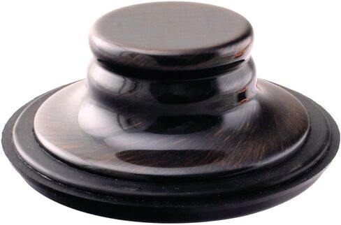 Westbrass A2165-11 4-1/4" OD Post Style Large Kitchen Basket Strainer with Waste Disposal Flange and Stopper Drain Set, Antique Copper in Saudi Arabia