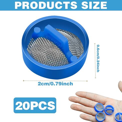 20Pcs Washing Machine Water Filter, Washing Machine Water Inlet Valve Washing Machine Filter Hose Washer with Screen Filter, Washing Machine Hose Filter Inline Water Filter Washing Machine Inlet Valve in Saudi Arabia