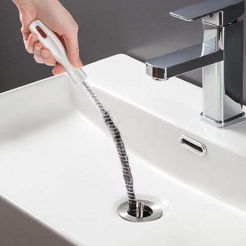 Drain Snake Cleaner Brush Flexible Pipe Clog Remover Tool for Sink Shower Bathtub Reusable Hair and Debris Cleaning Accessory in Saudi Arabia