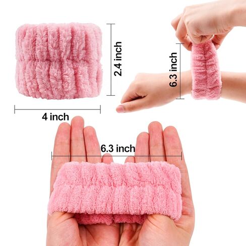 4 Pairs Face Washing Wristbands, Absorbent Wristbands for Washing Face in Saudi Arabia